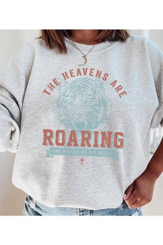 The Heavens Are Roaring Graphic Fleece Sweatshirts