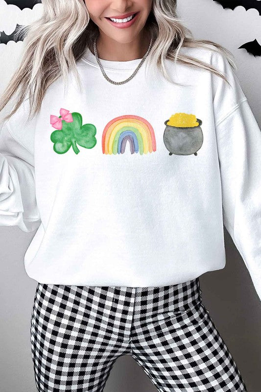 ST PATRICKS DAY OVERSIZED GRAPHIC SWEATSHIRT