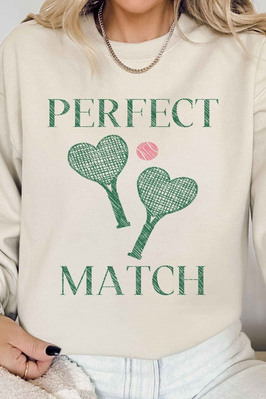 Perfect Match Tennis Pickle Graphic Sweatshirt