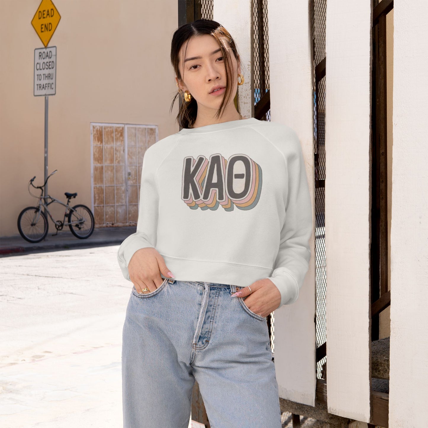 KAPPA Women's Cropped Fleece Pullover