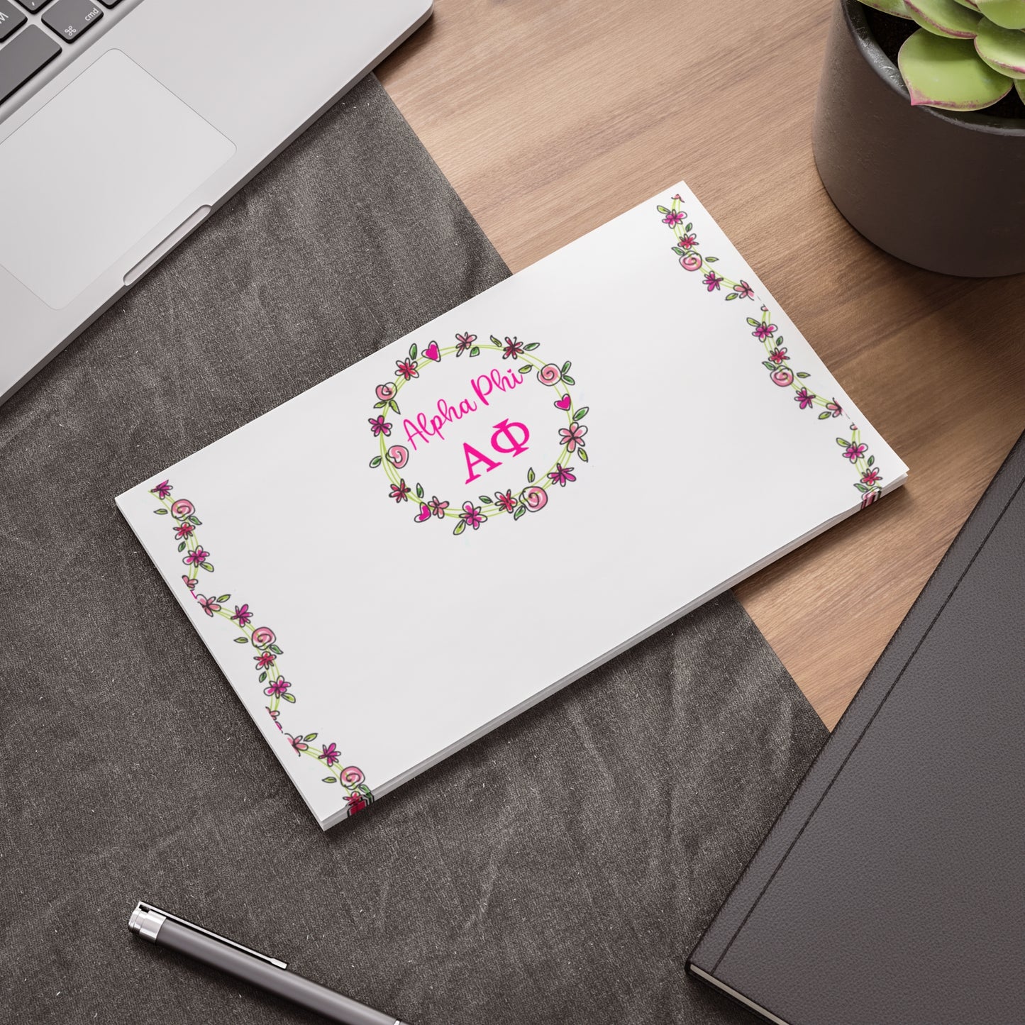 Alpha Phi Floral Post-it® Note Pads