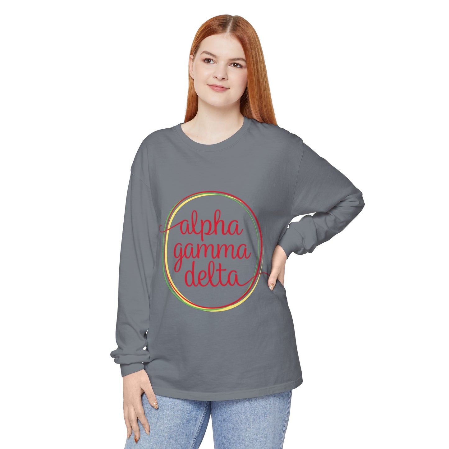 ALPHA GAMMA DELTA CIRCLE  Long Sleeve T-Shirt