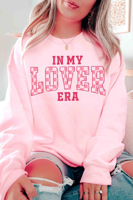 CHECKERED IN MY LOVER ERA Valentine Graphic Sweatshirt