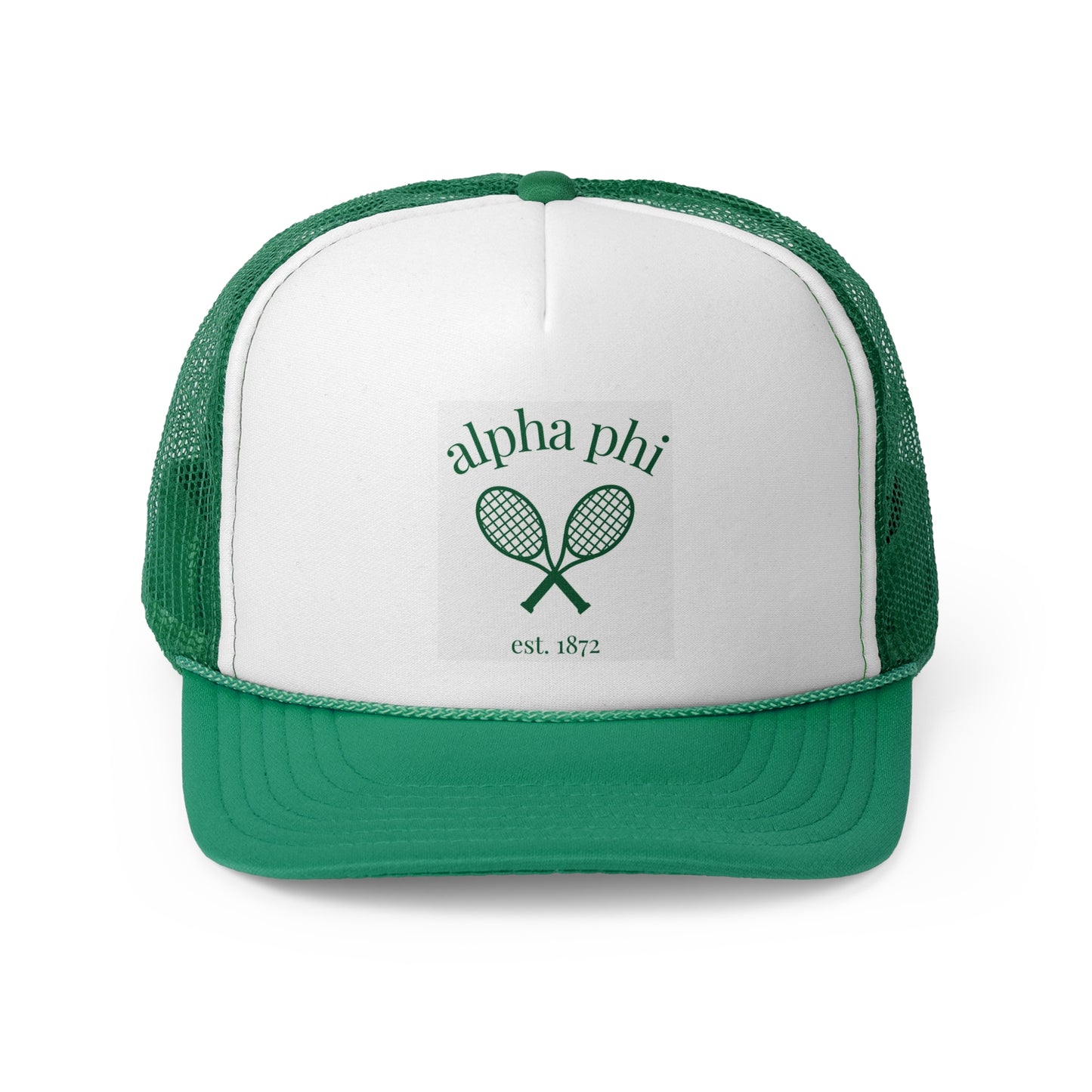 Alpha Phi Tennis Trucker Cap