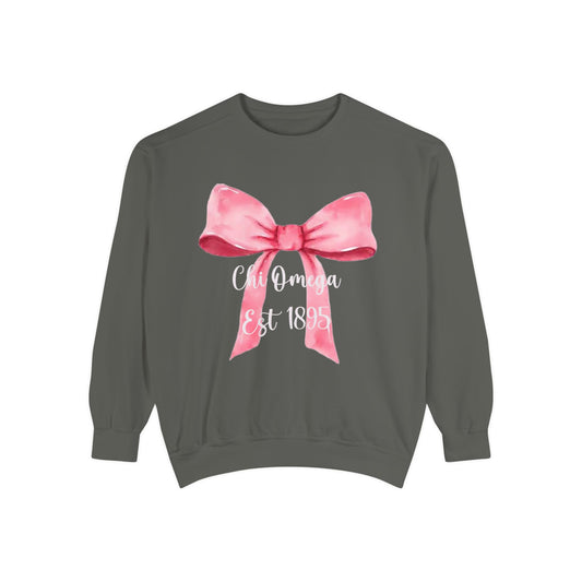 Chi Omega Bow Sweatshirt