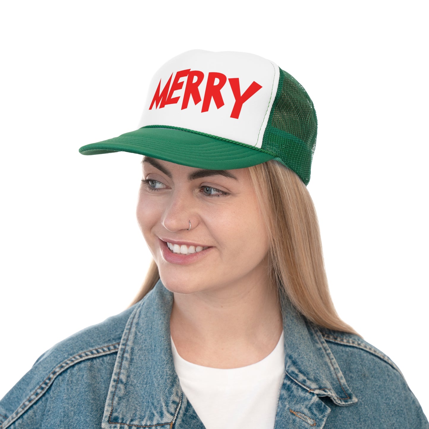 “Merry,” Holiday Trucker Caps