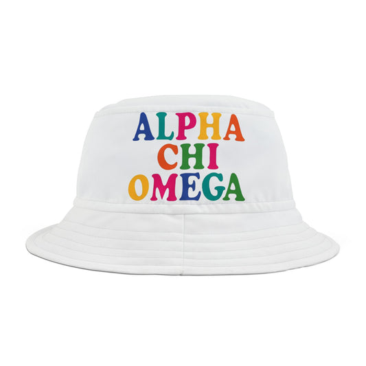 Alpha Chi Omega Bucket Hat (AOP)