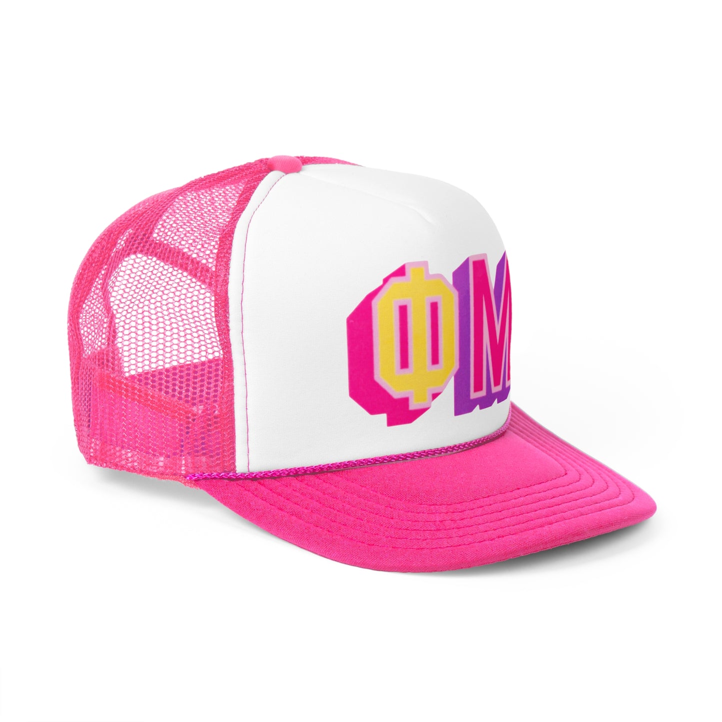 PHI MU PINK Trucker Cap