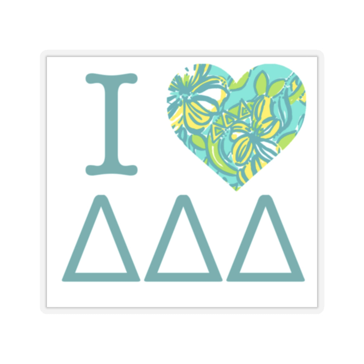 Tri Delta Lilly Sticker