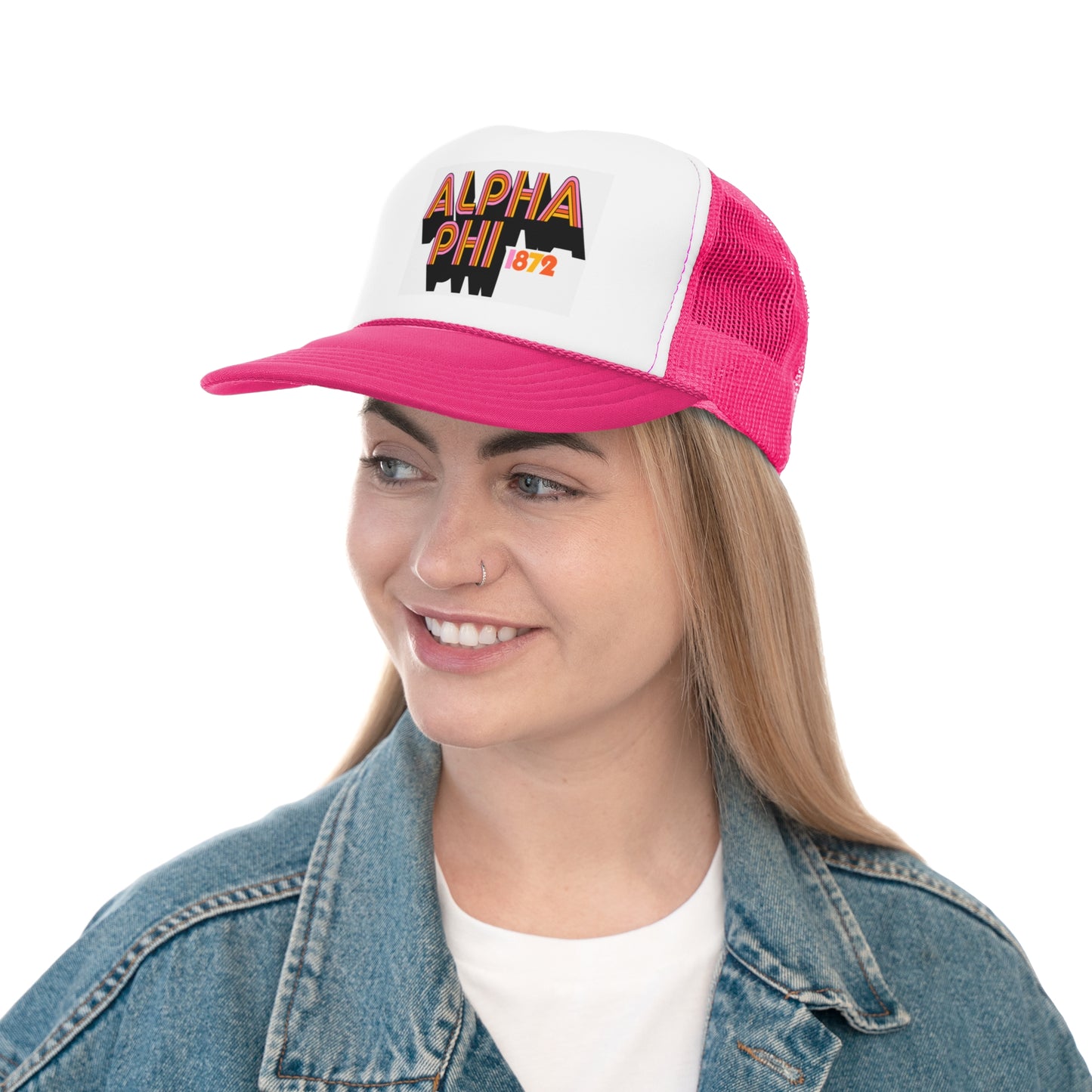 Alpha Phi Retro Trucker Caps