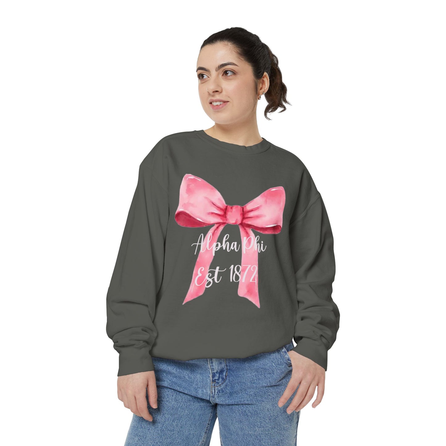 Alpha Phi Bow Sweatshirt