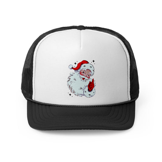 “Vintage Santa,” Holiday Trucker Cap