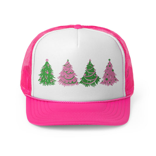 “Pink Trees,” Holiday Trucker Cap