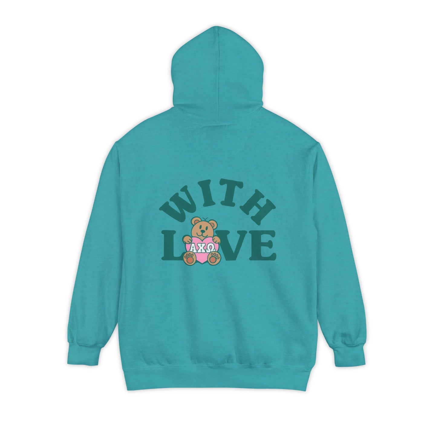 Alpha Chi Omega Teddy Bear Love Hoodie