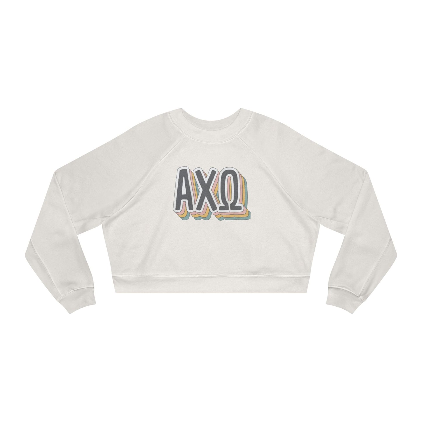 ALPHA CHI OMEGA Women's Cropped Fleece Pullover