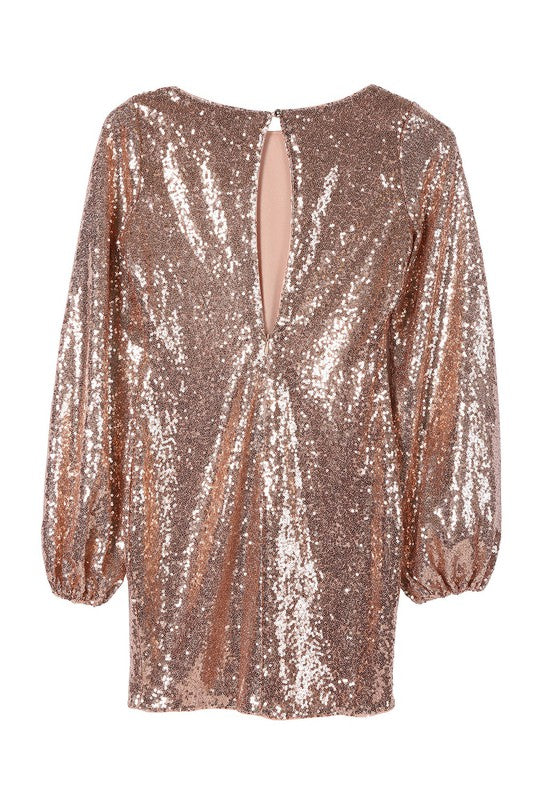 Let Her Shine Sequin mini dress