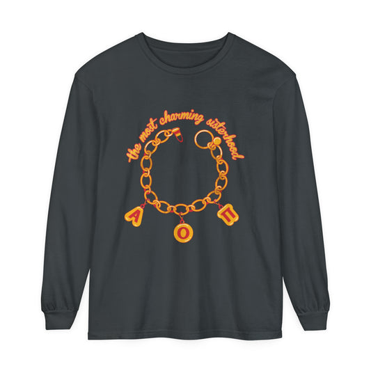 A O PI SISTERHOOD BRACELET Unisex Garment-dyed Long Sleeve T-Shirt