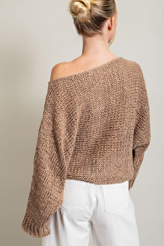 Mocha Madness Loose Fit Sweater Top