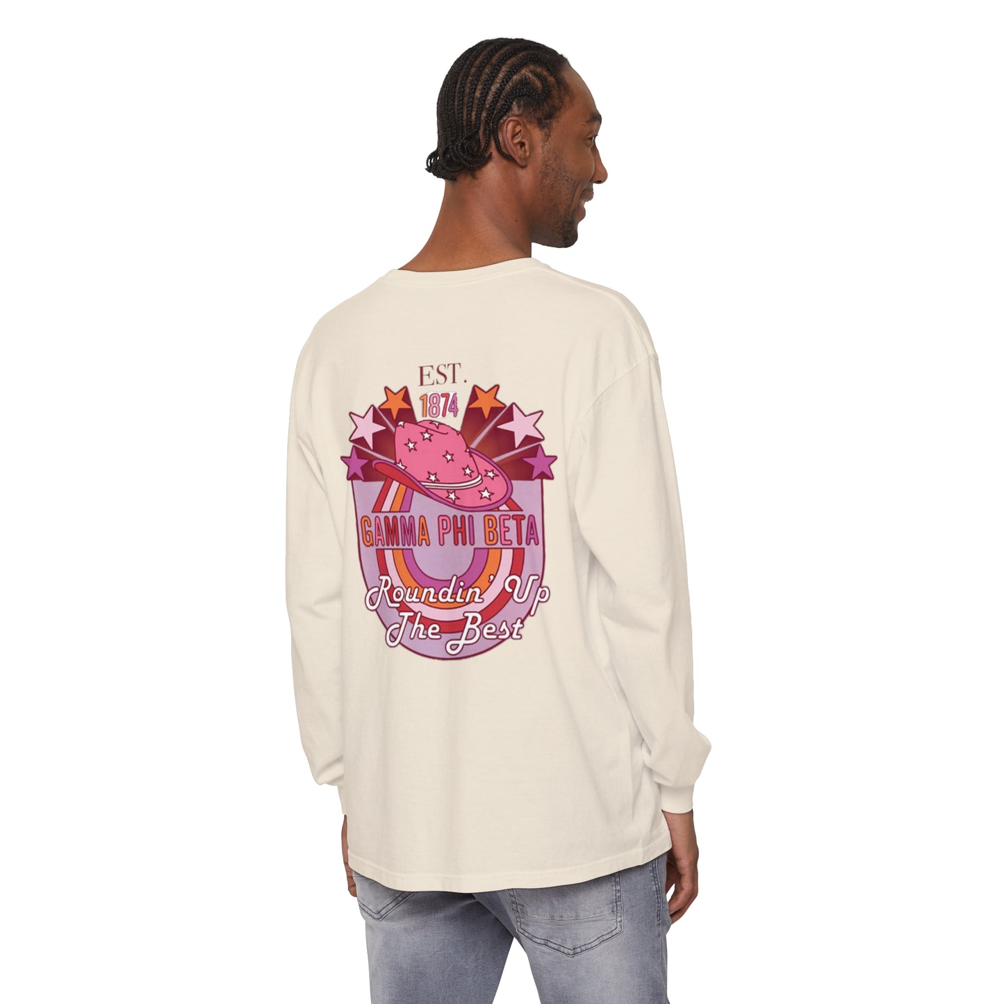 Gamma Phi Beta Rounding Up  Long Sleeve T-Shirt