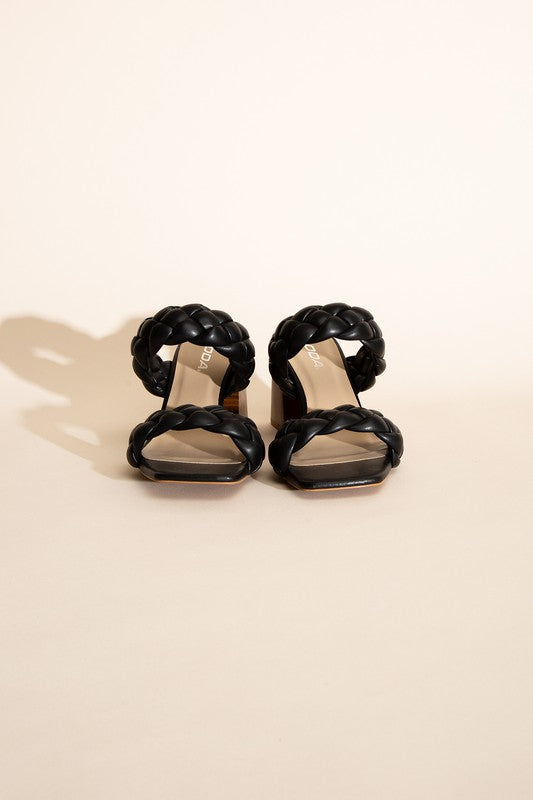 Buggy Braided Stras Mule Sandals