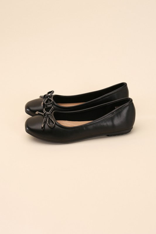 Dorothy Black Bow Ballet Flats