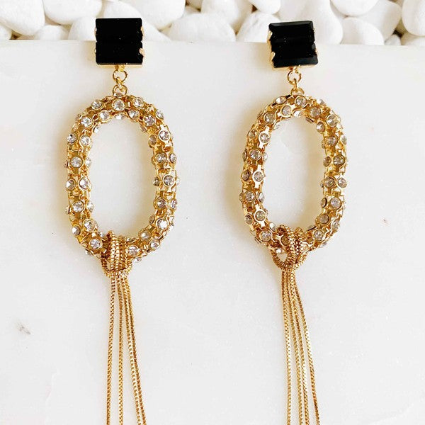 To Paris Long Drop Earrings