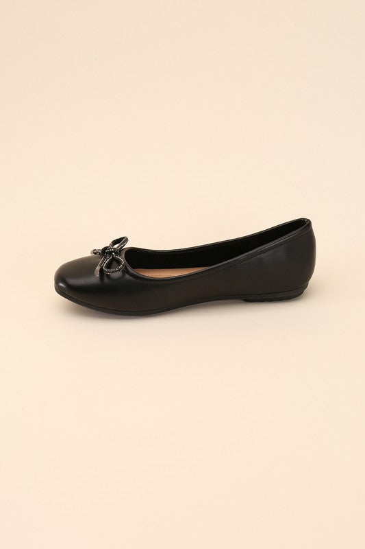 Dorothy Black Bow Ballet Flats