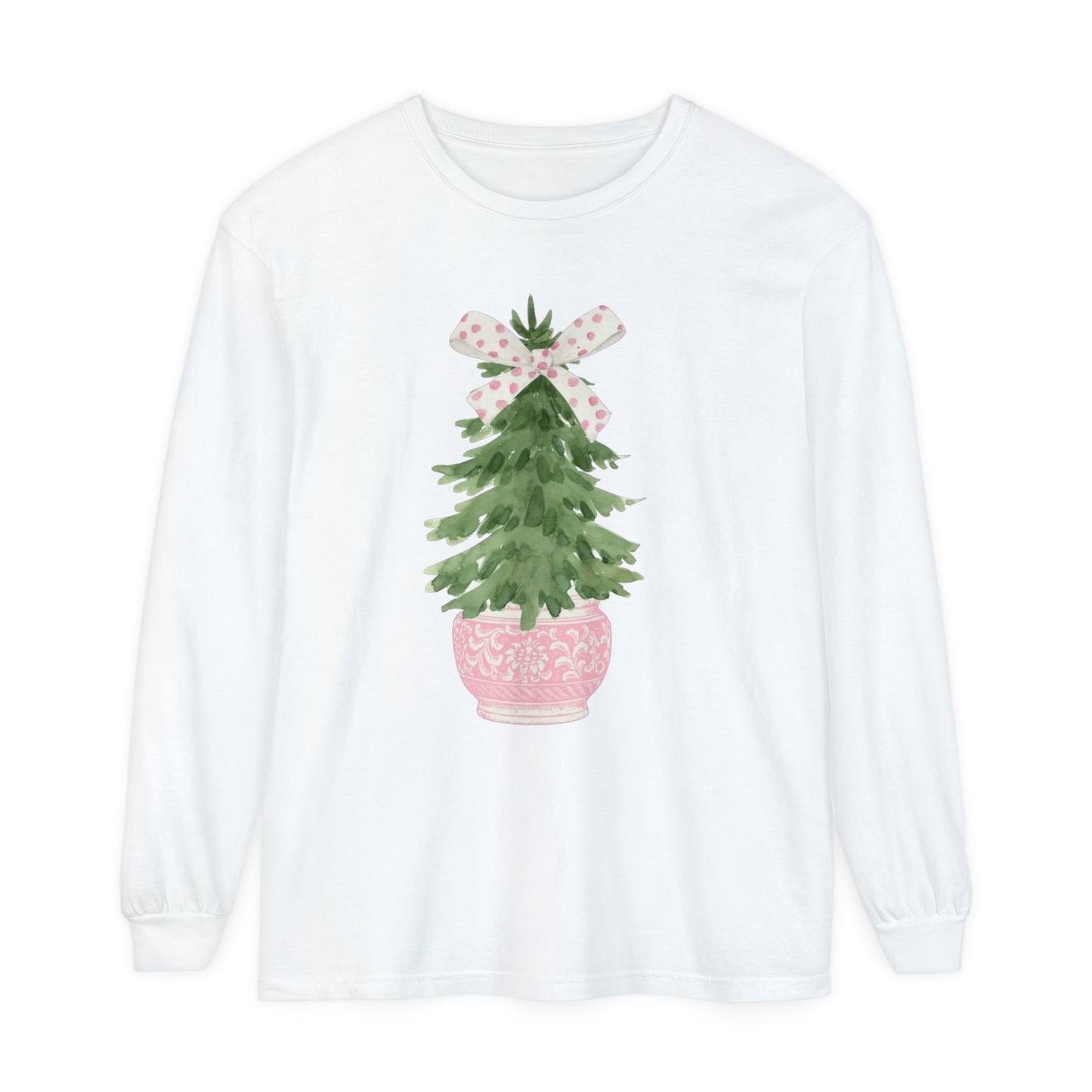 “ Chinoiserie ,” Holiday Long Sleeve T-Shirt