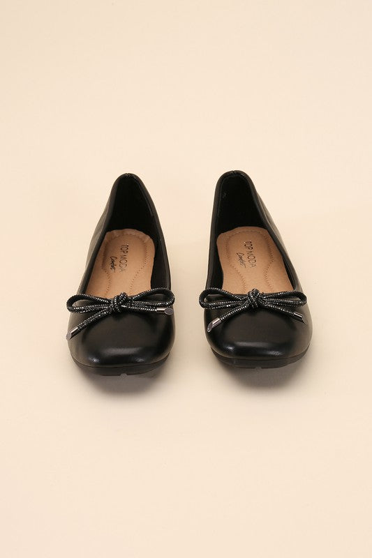 Dorothy Black Bow Ballet Flats