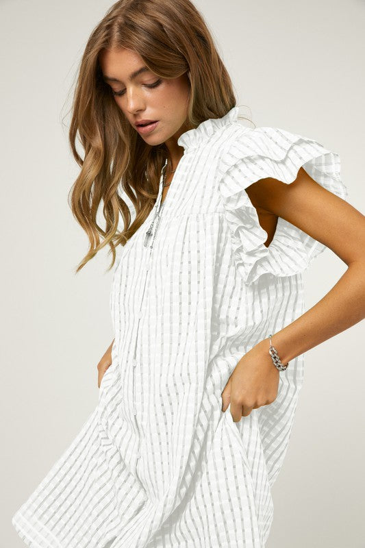 Ruffle Detail Babydoll Dress