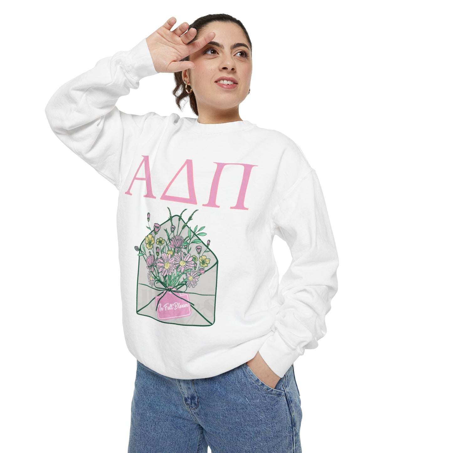 ALPHA DELTA PI FLOWER ENVELOPE Sweatshirt