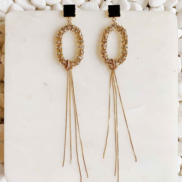 To Paris Long Drop Earrings