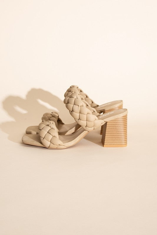 Buggy Braided Stras Mule Sandals