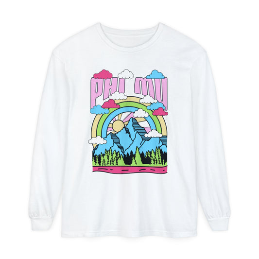 PHI MU Mountain Long Sleeve T-Shirt