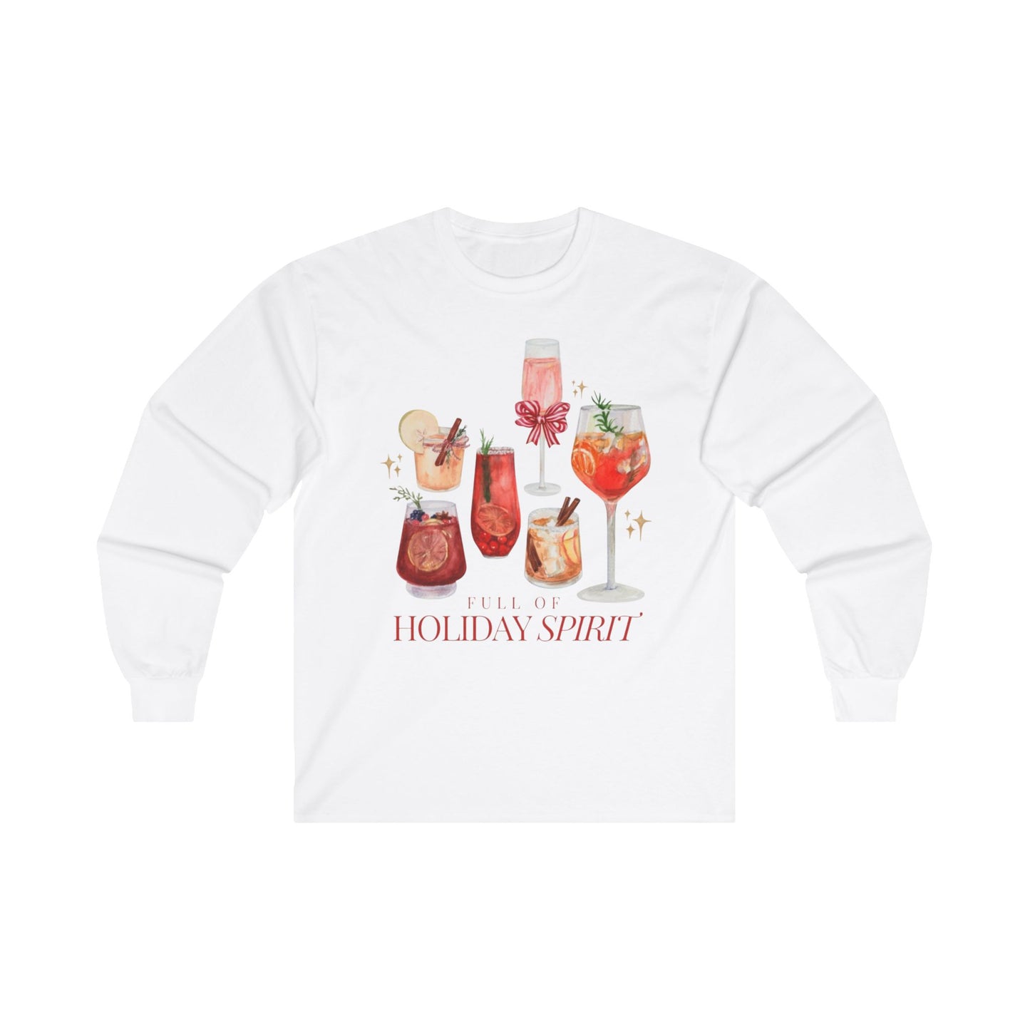 “Holiday Spirits,” Holiday Long Sleeve Tee