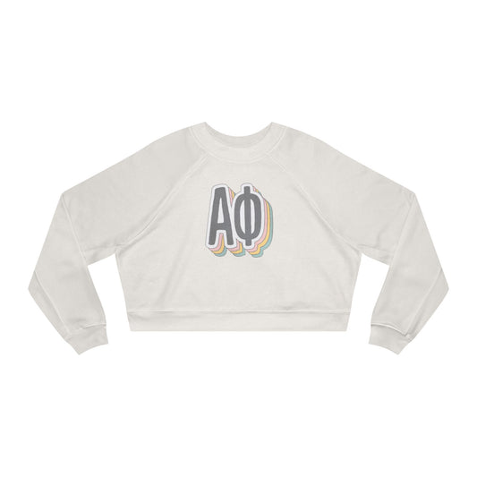 ALPHA PHI Women's Cropped Fleece Pullover