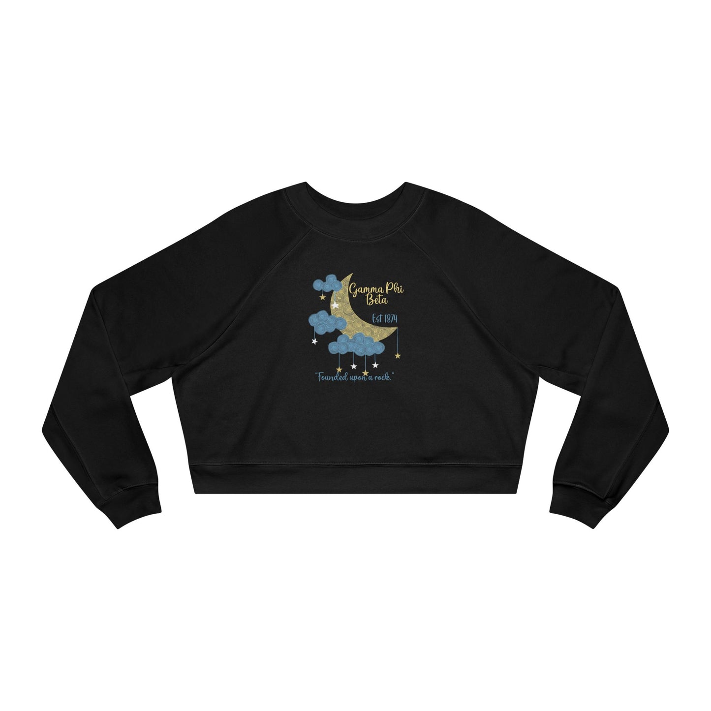 GAMMA PHI BETA Moon Women's Cropped Fleece Pullover