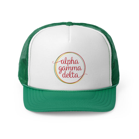 ALPHA GAMMA DELTA CIRCLE Trucker Caps