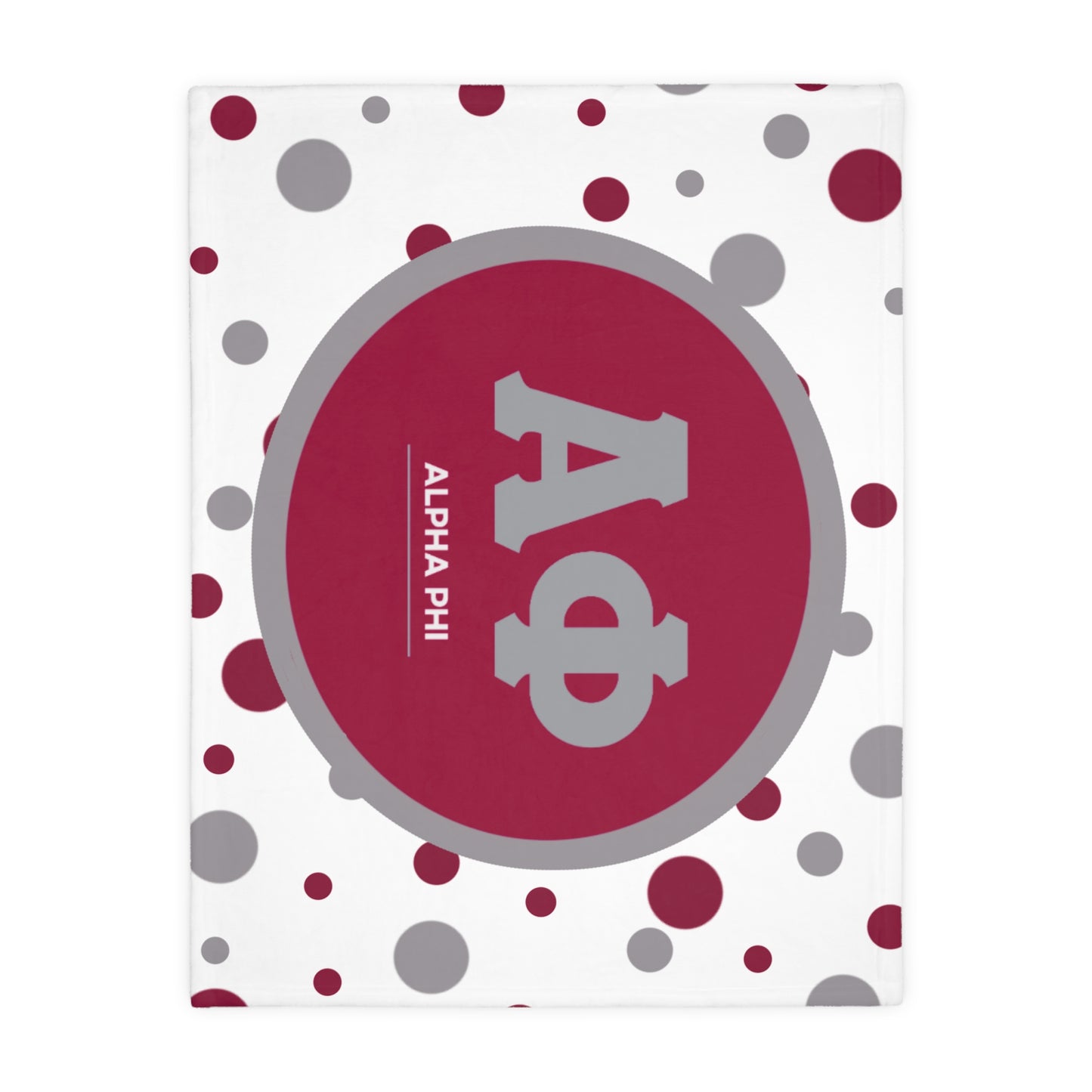 Alpha Phi Velveteen Microfiber Blanket (Two-sided print)