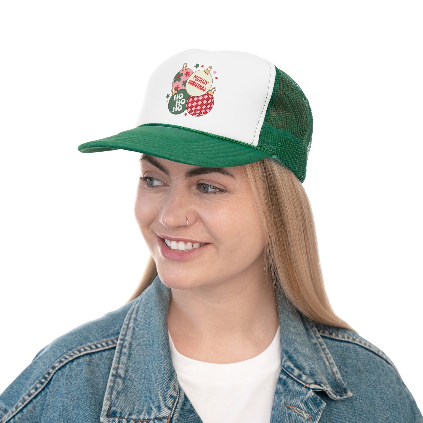 “Christmas Balls, “ Holiday Trucker Cap