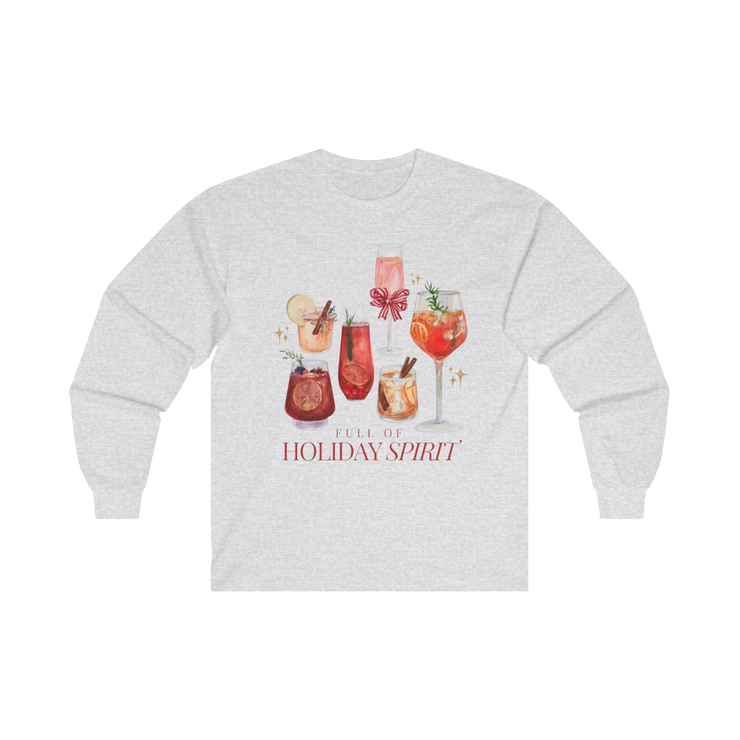 “Holiday Spirits,” Holiday Long Sleeve Tee