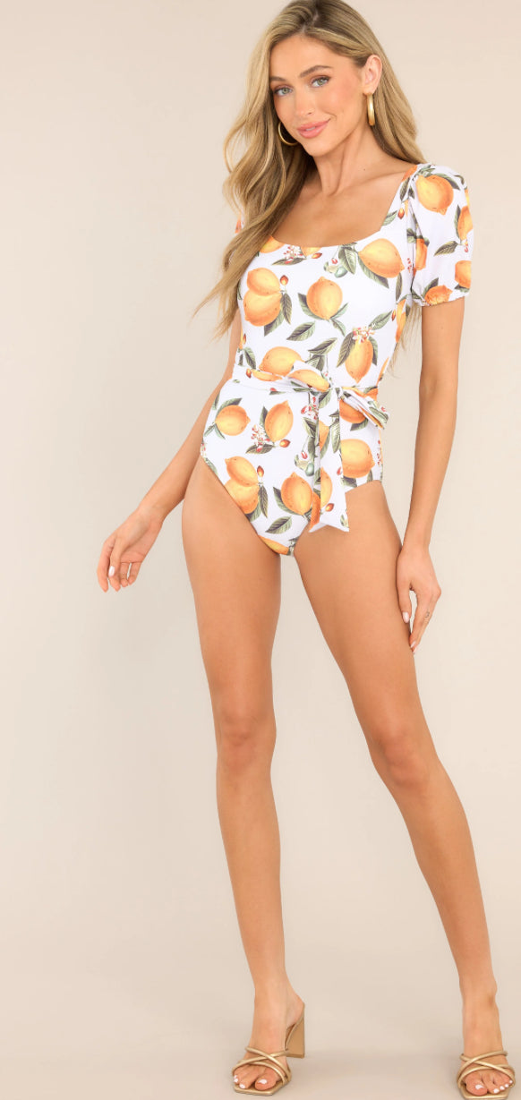 Wave Whispers One-Piece in Citrus Orange