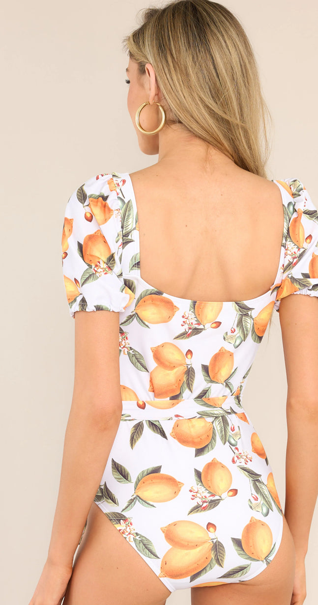 Wave Whispers One-Piece in Citrus Orange