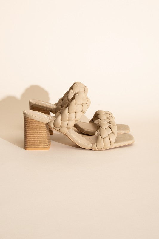 Buggy Braided Stras Mule Sandals