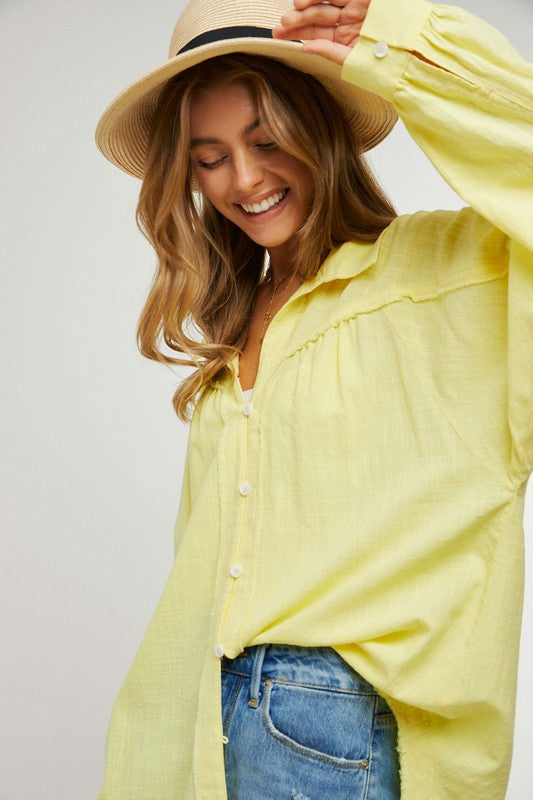 Button Down Relaxed Fit Shirt