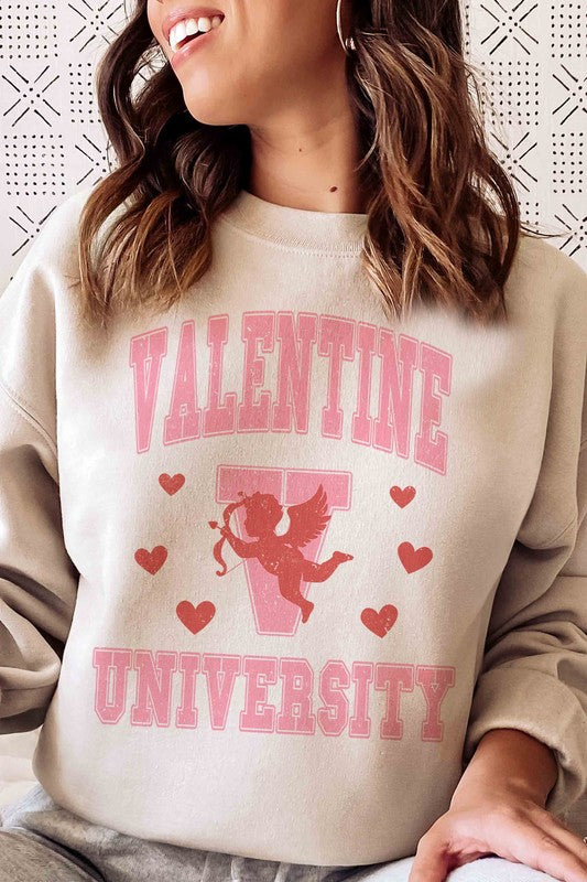 PLUS SIZE - VALENTINE UNIVERSITY Sweatshirt