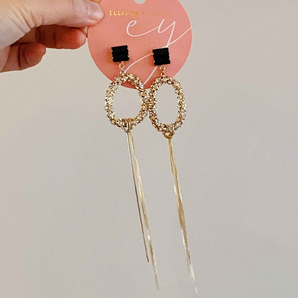 To Paris Long Drop Earrings