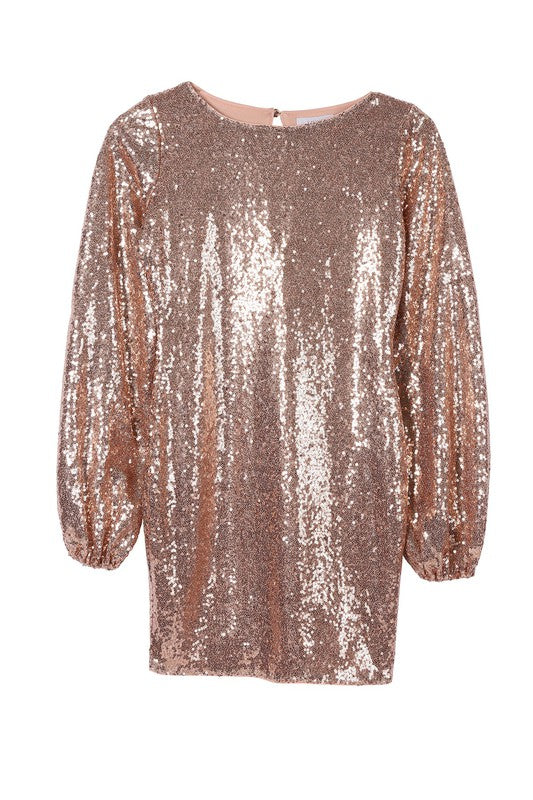 Let Her Shine Sequin mini dress