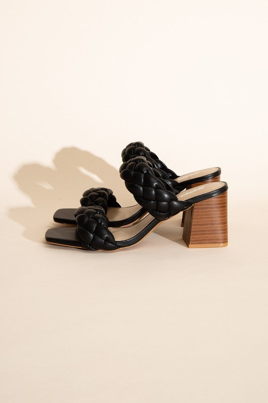 Buggy Braided Stras Mule Sandals