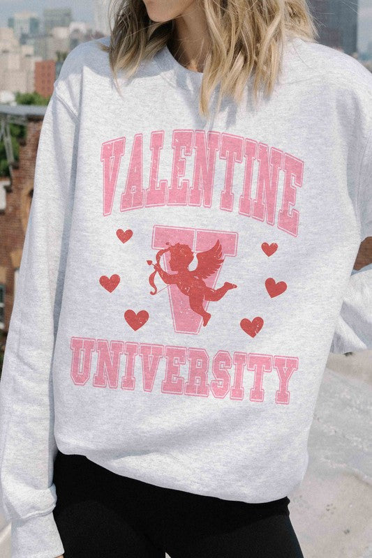 PLUS SIZE - VALENTINE UNIVERSITY Sweatshirt